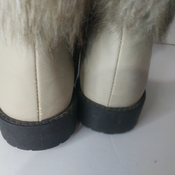 Wanted Cream Fur-Lined Winter Boots - Picture 3 of 6